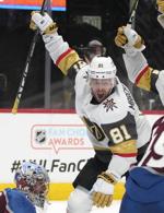 APTOPIX Golden Knights Avalanche Hockey