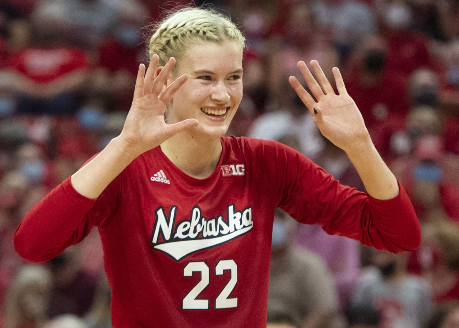 Photos Nebraska opens volleyball season (with fans!) with dominating