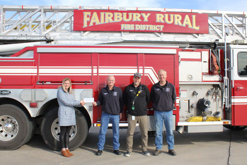 Fairbury Fire Department receives grant