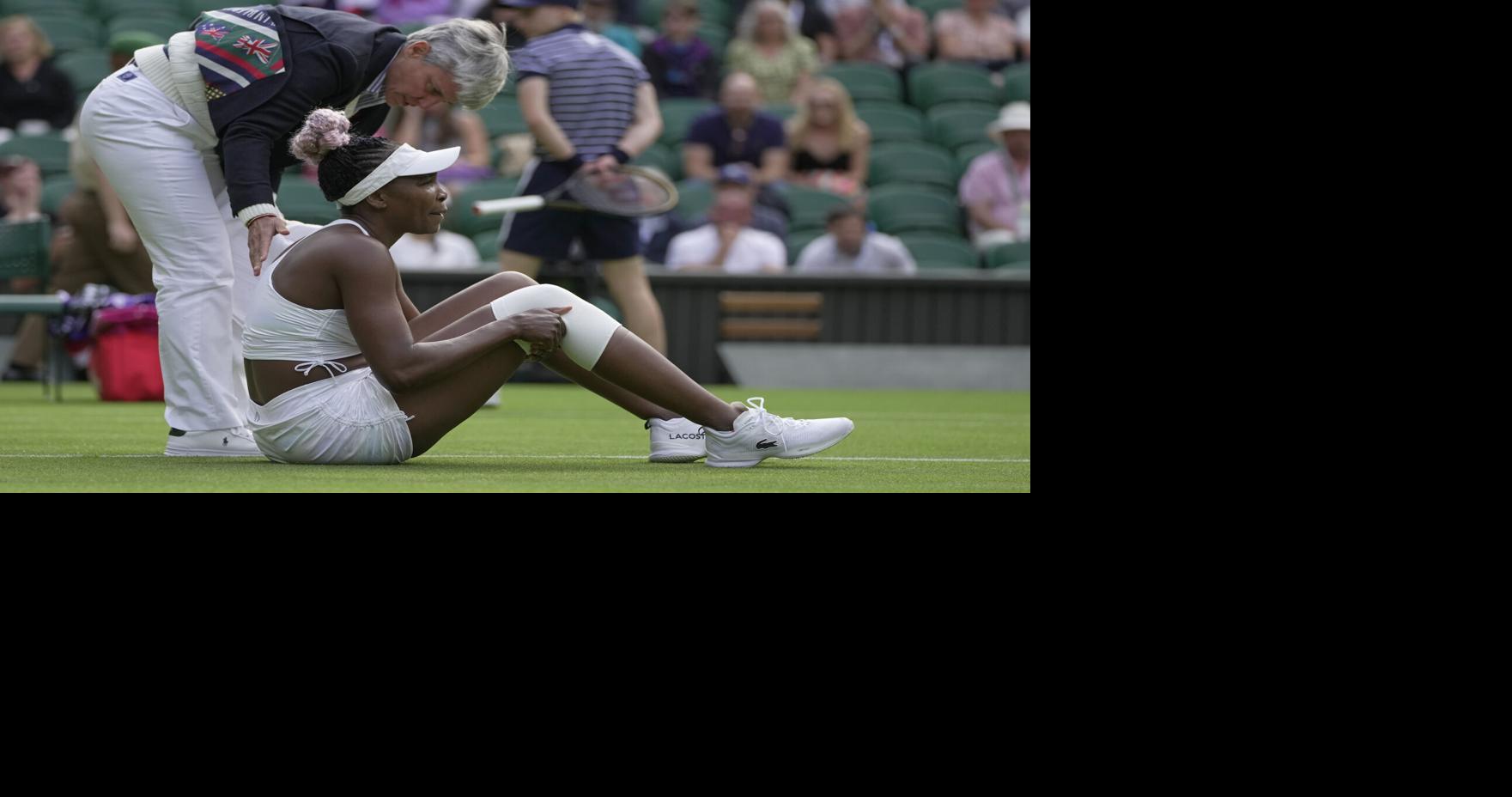 Venus Williams exits Wimbledon in first round