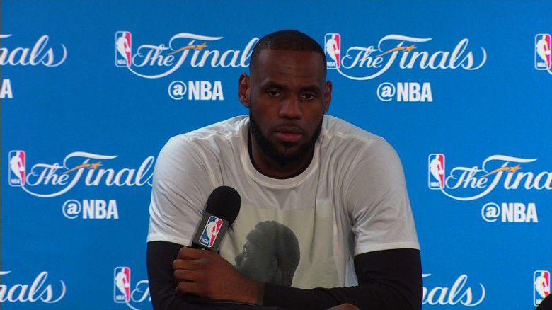 Racial slur sprayed on LeBron's house: 'It's tough being black in America'