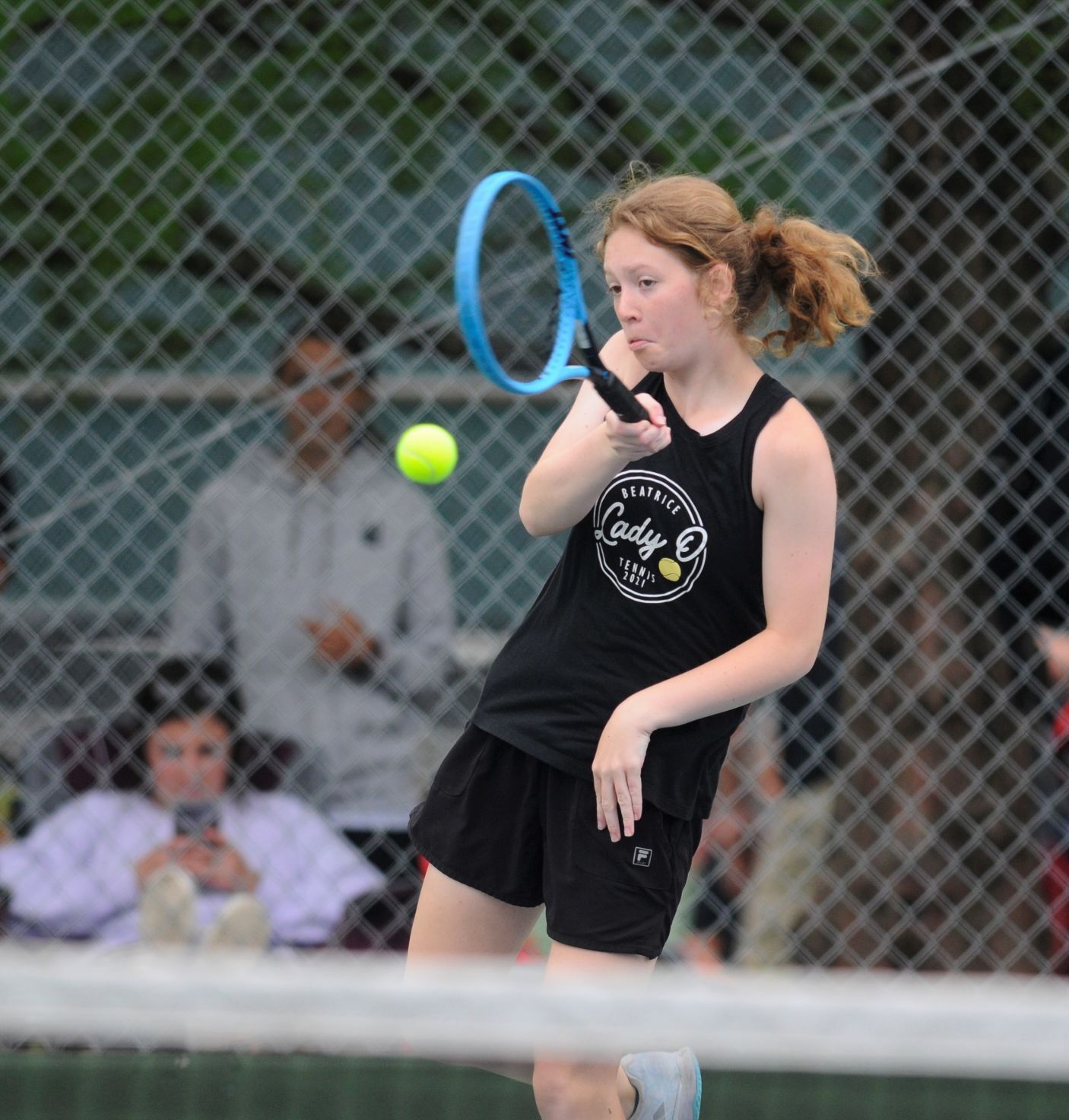 Lady O competes at state tennis meet