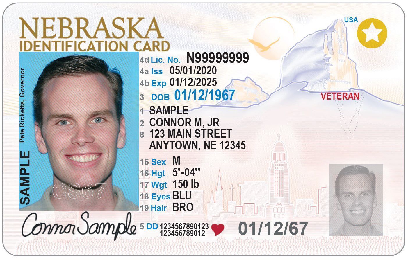 Nebraska DMV unveils new driver s license in first redesign since 2009