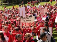 Red For Ed Oregon - Teachers Walk Out