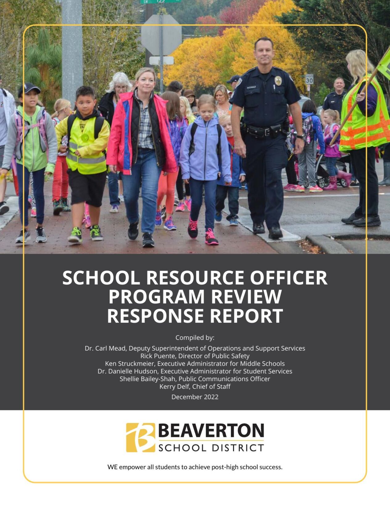 Could Beaverton schools adopt new dress code — for police officers