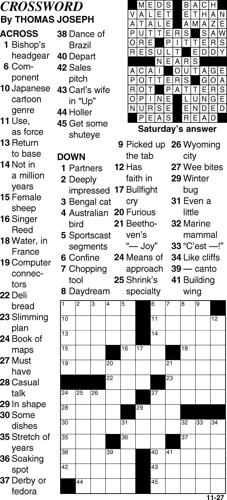 Crossword Crossword bedfordgazette com