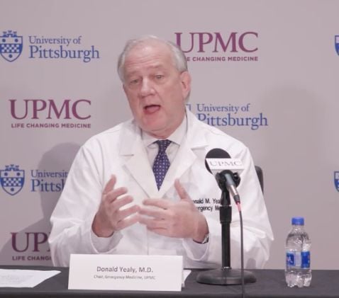 upmc dr bedfordgazette pittsburgh speaks chairman donald emergency medicine department university during