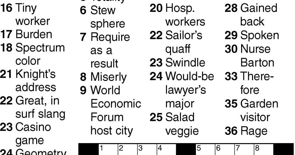 Crossword Crossword bedfordgazette com