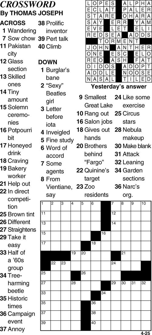 Sneaky Crossword Puzzle Clue Sudoku Puzzle Answers June