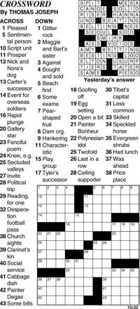 Crossword Bedfordgazette Com