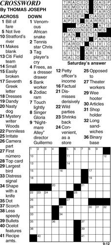 Crossword | Crossword | bedfordgazette.com