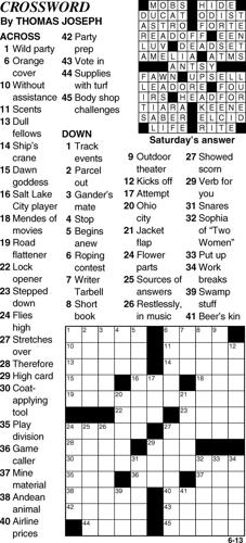 Crossword | Crossword | bedfordgazette.com