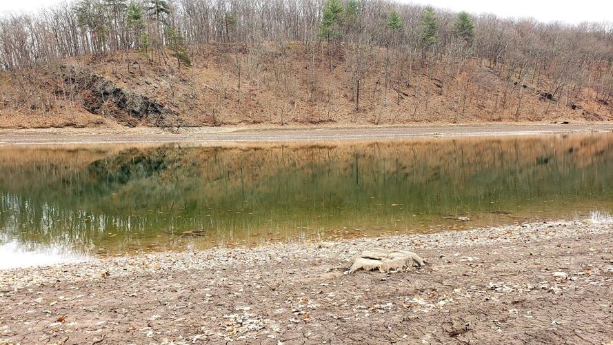 Shrinking lake exposes sites not seen for decades