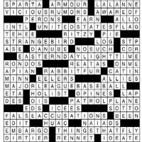 ANSWER TO SUNDAY CROSSWORD PUZZLE Local News
