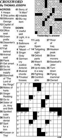 Crossword Bedfordgazette Com