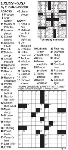 CROSSWORD Local News bedfordgazette com