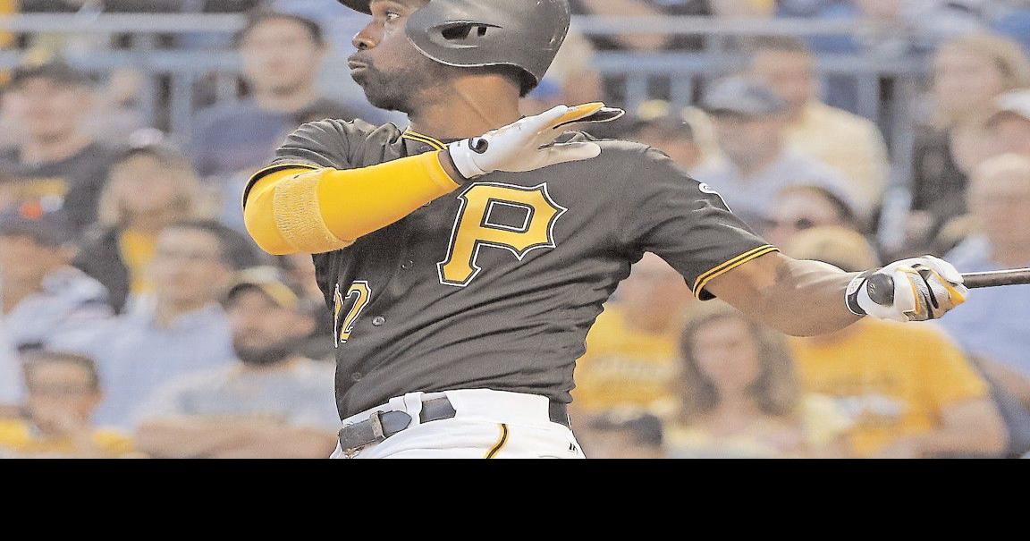 Pittsburgh Pirates center fielder Andrew McCutchen hits a RBI single  News Photo - Getty Images