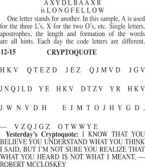 Cryptoquote | Local News | bedfordgazette.com
