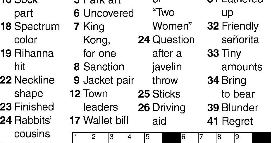 Crossword | Crossword | bedfordgazette.com