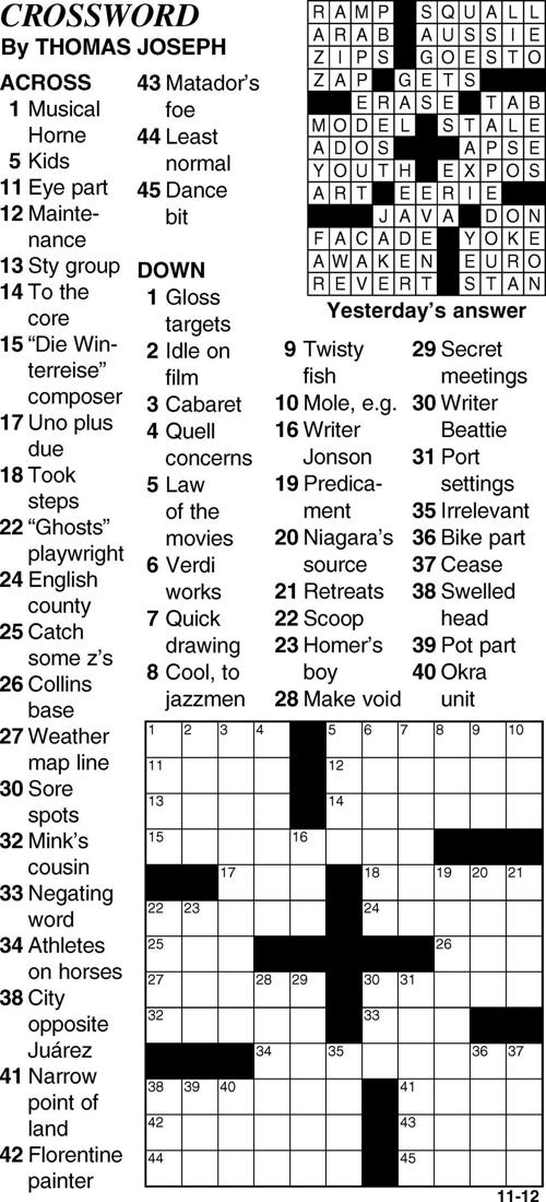 Crossword Crossword Bedfordgazette Com