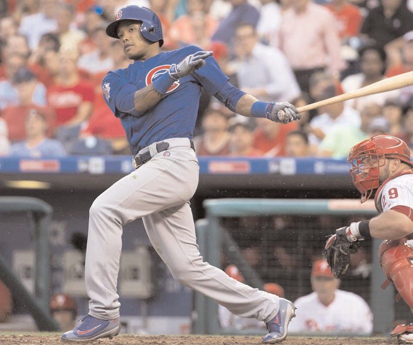 Former NL All-Star Addison Russell to bat 3rd, play shortstop in