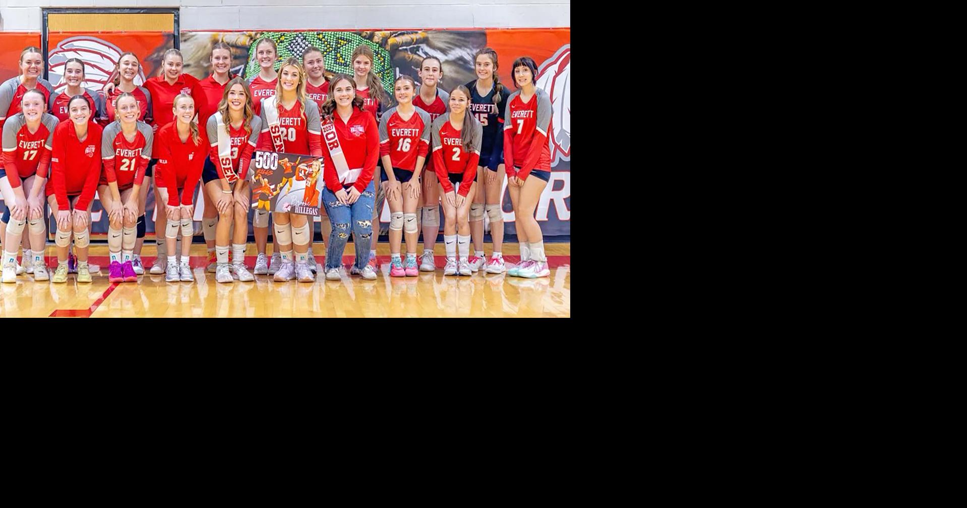 Everett's Brooke Hillegas earns 500th kill | Local | bedfordgazette.com