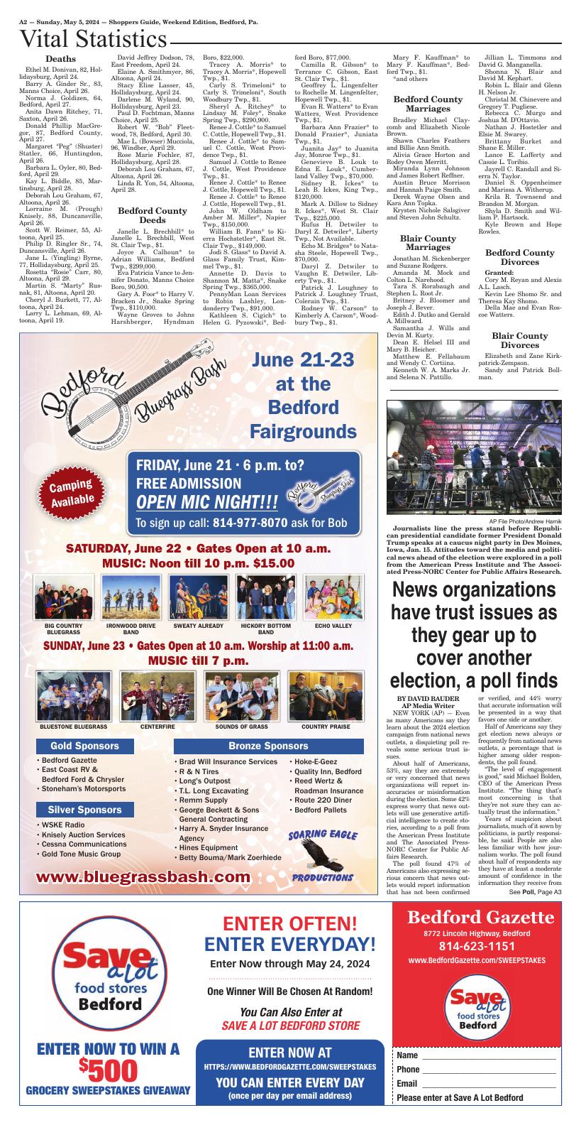 Page A2 Shoppers Guide