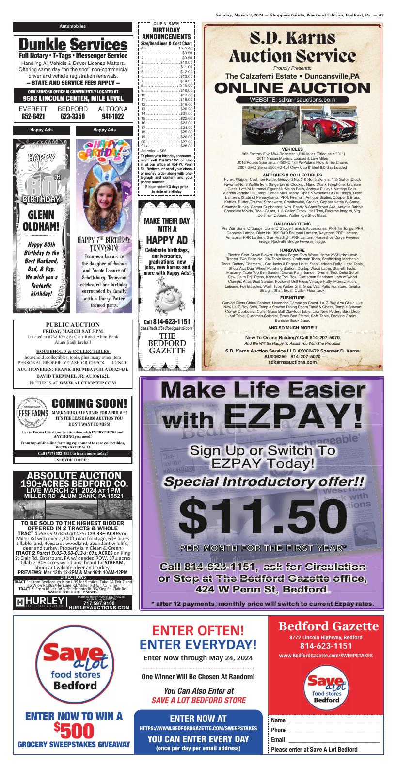 Page A7 Shoppers Guide