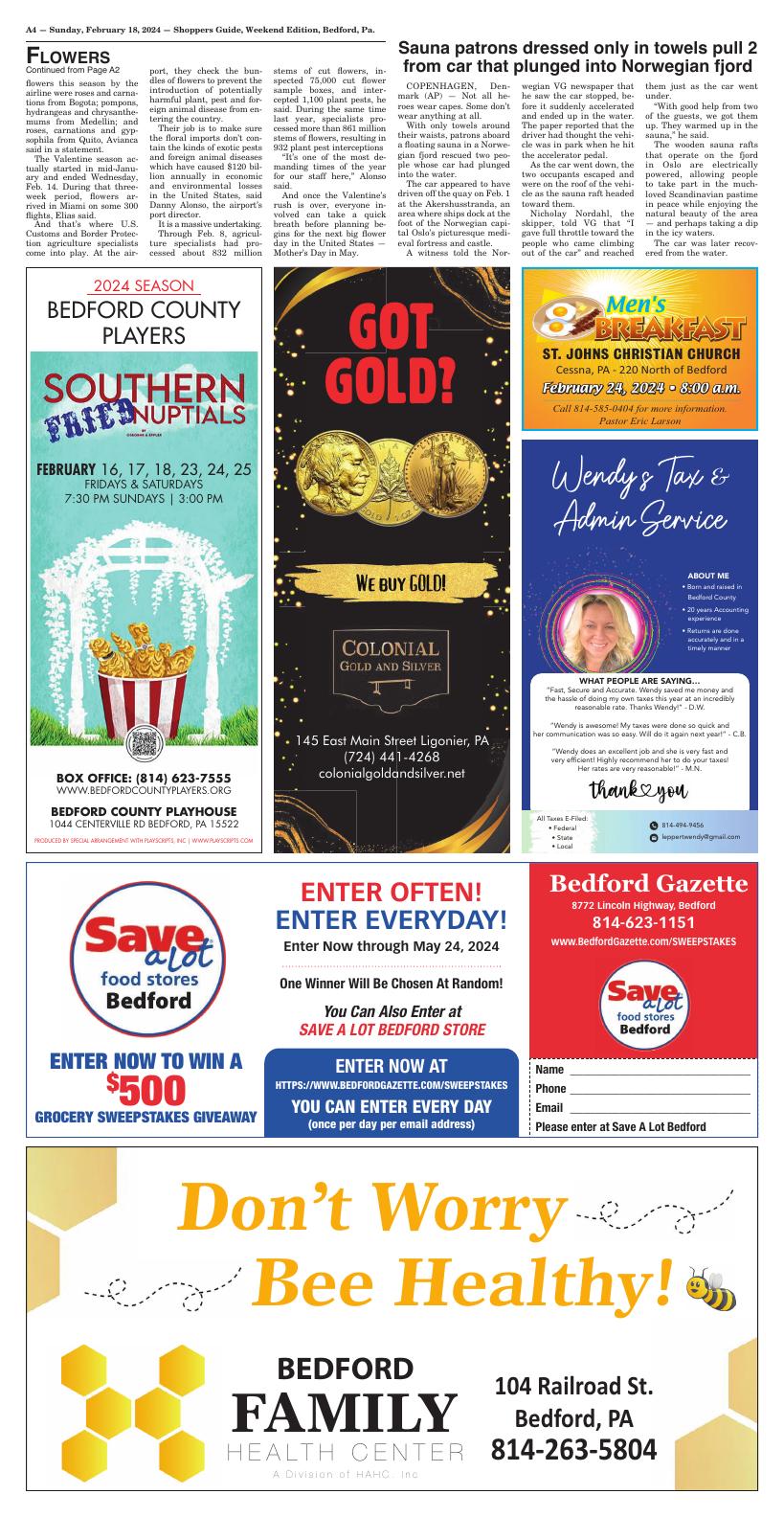 Page A4 Shoppers Guide