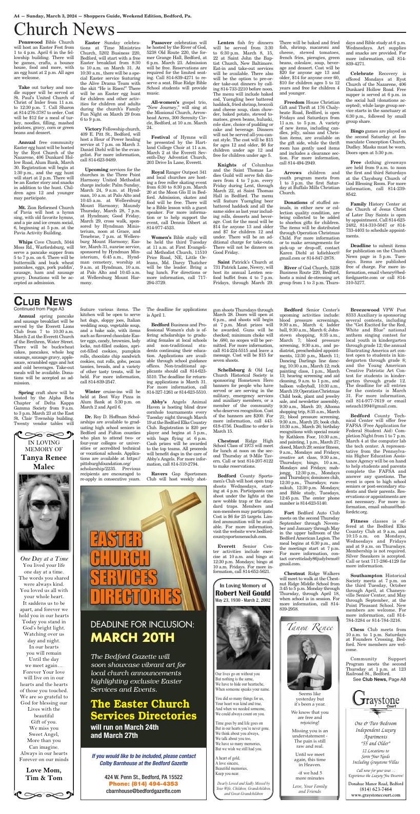 Page A4 Shoppers Guide