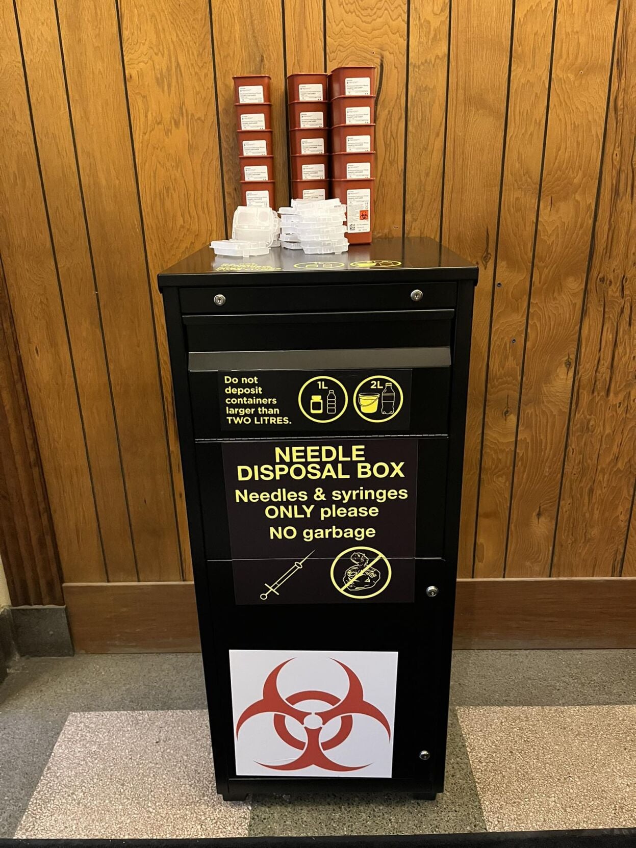 EAPD introduces Sharps collection box for needle and syringe disposal ...
