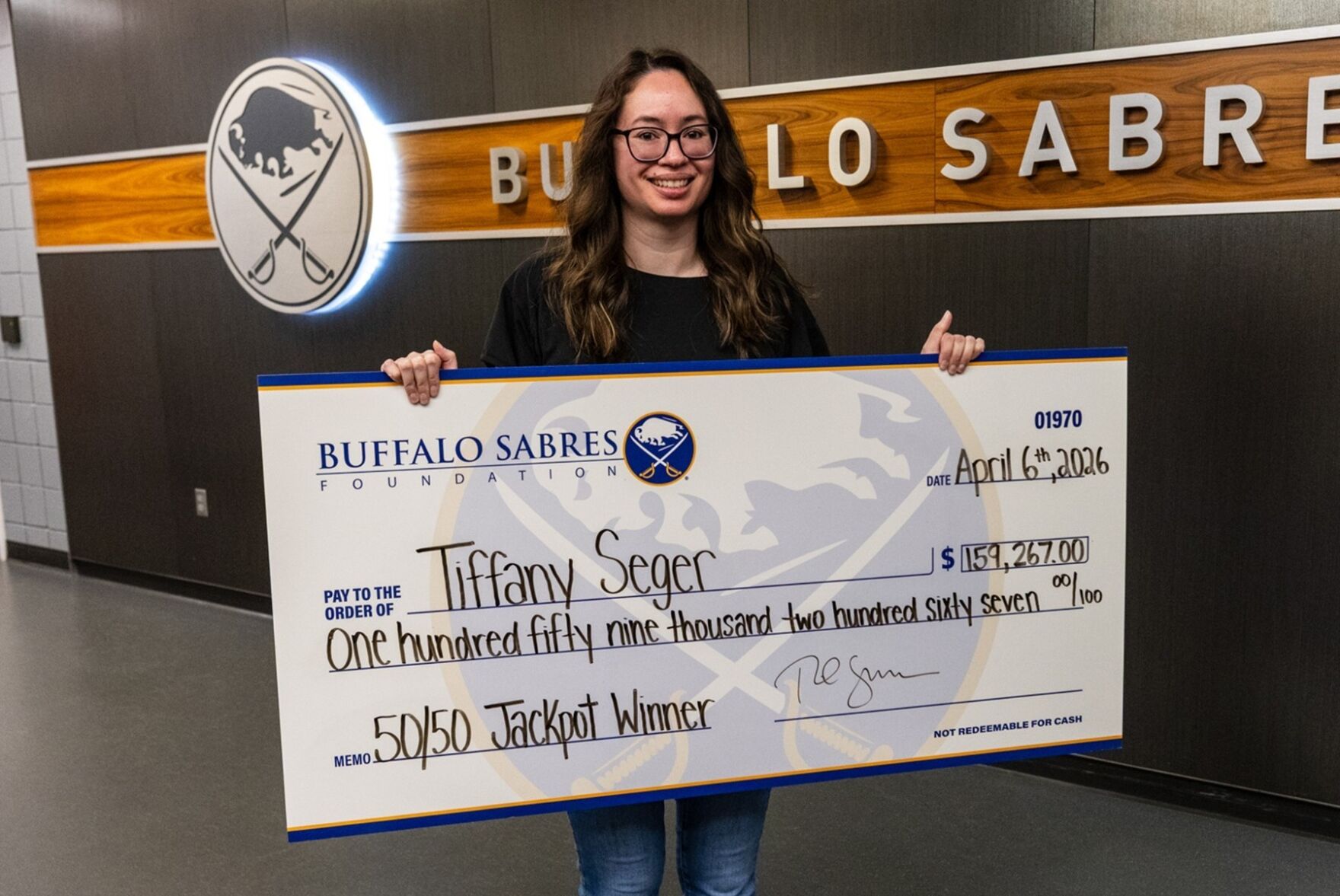 Amherst bride-to-be wins record $159K in Sabres 50/50 raffle | News ...