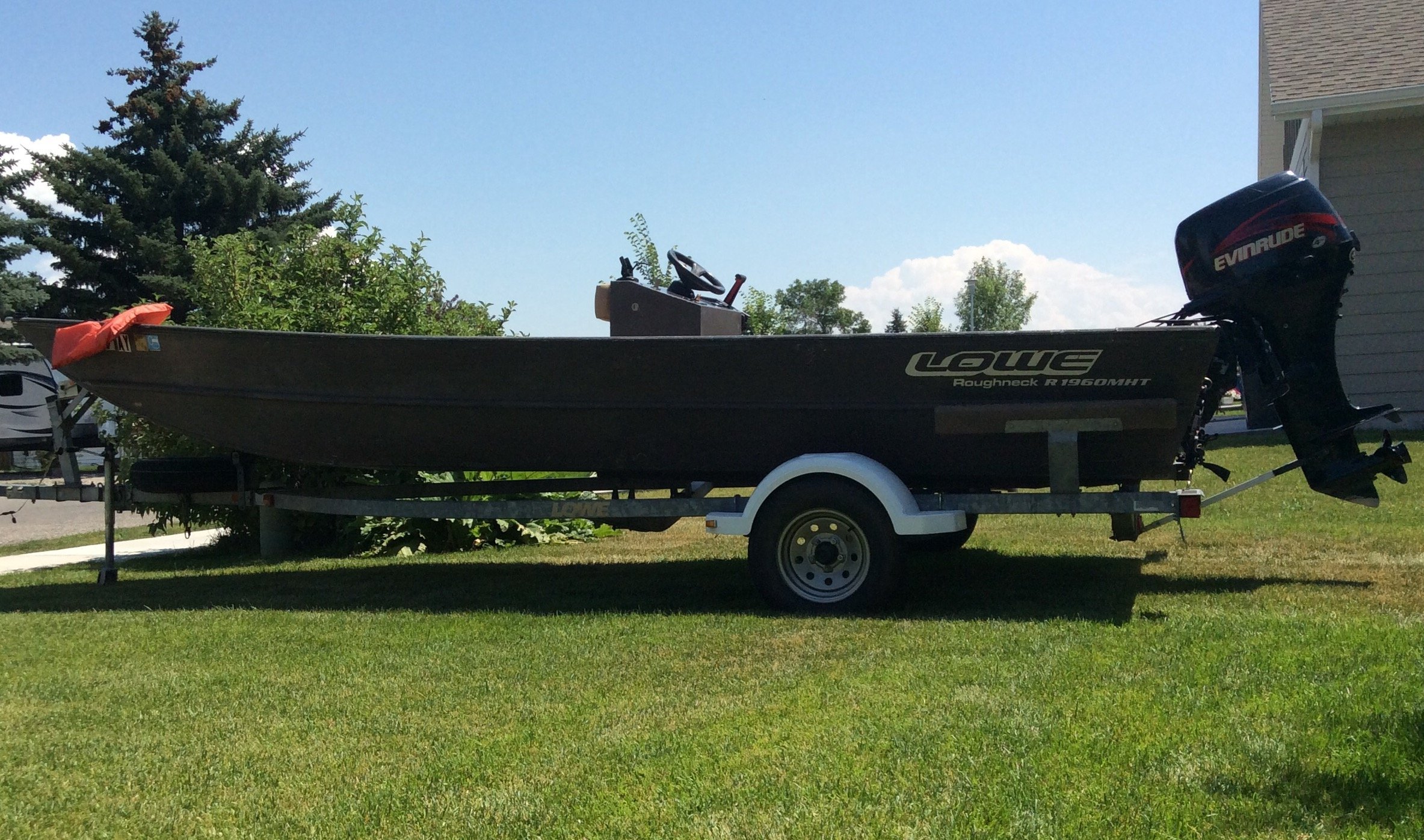 1994 alumacraft jon boat model 1236 trailer 5 hp motor