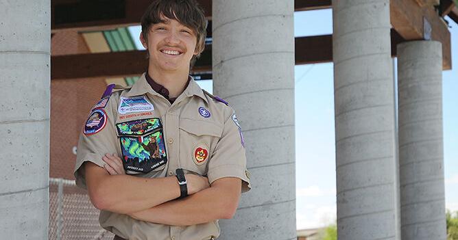 ‘Bursts of Hope': Belgrade's Ethan Bellcock finishes challenging Eagle Scout project