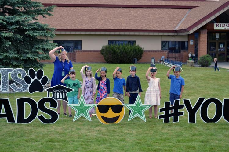 Ridge View Elementary Remote kindergarten class graduates