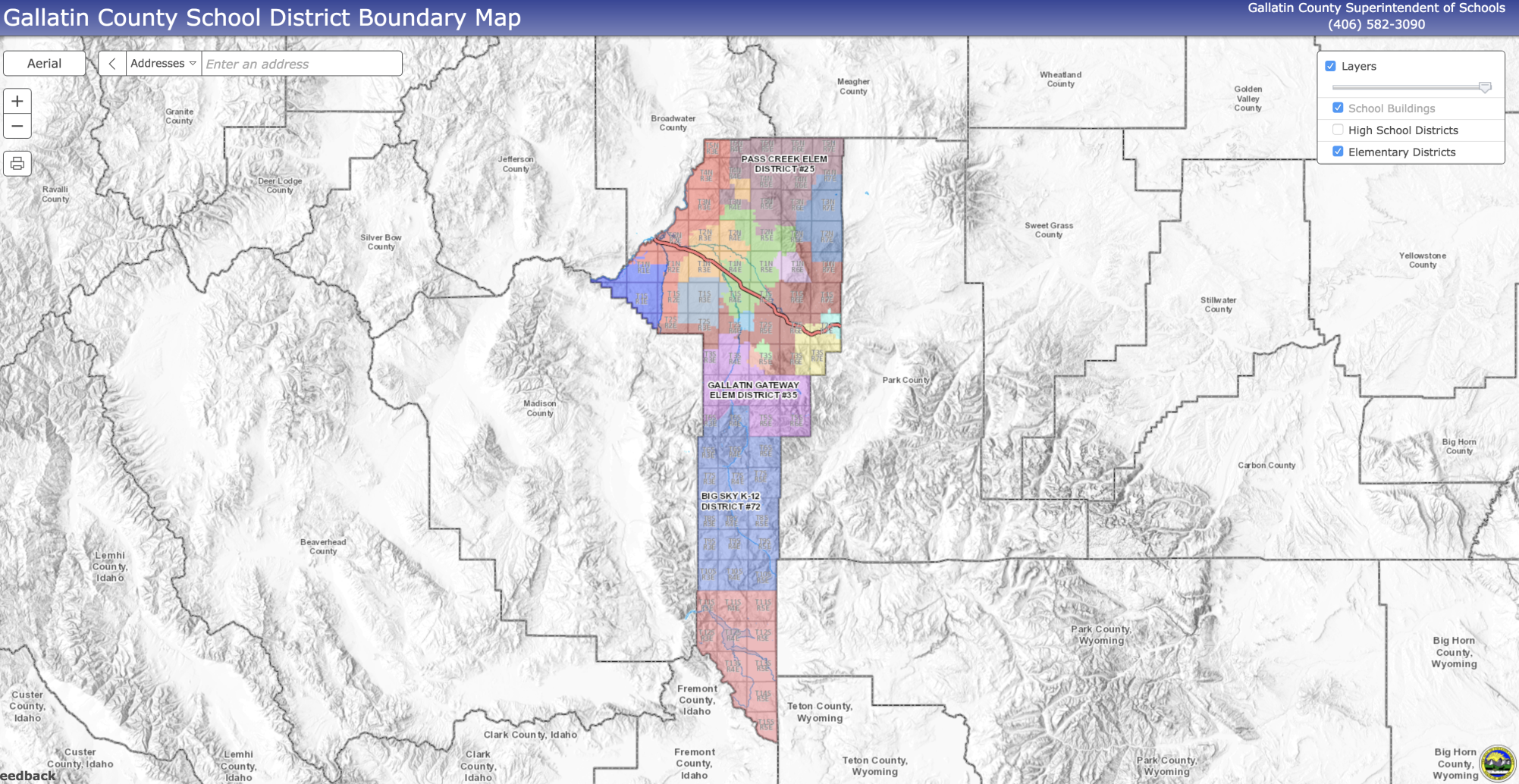 Gallatin County Develops Map To Show School District Boundaries ...