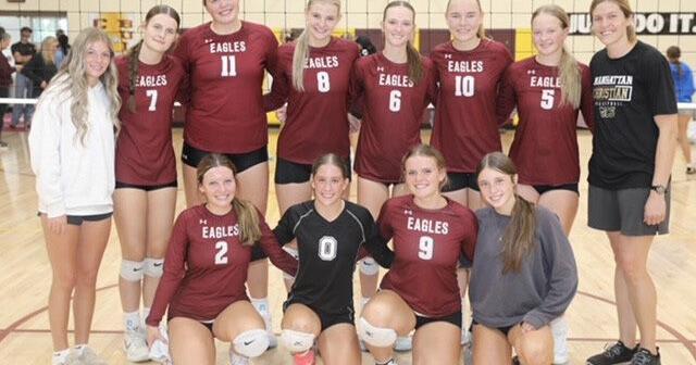 Manhattan Christian’s volleyball team wins season-opening Choteau Invitational