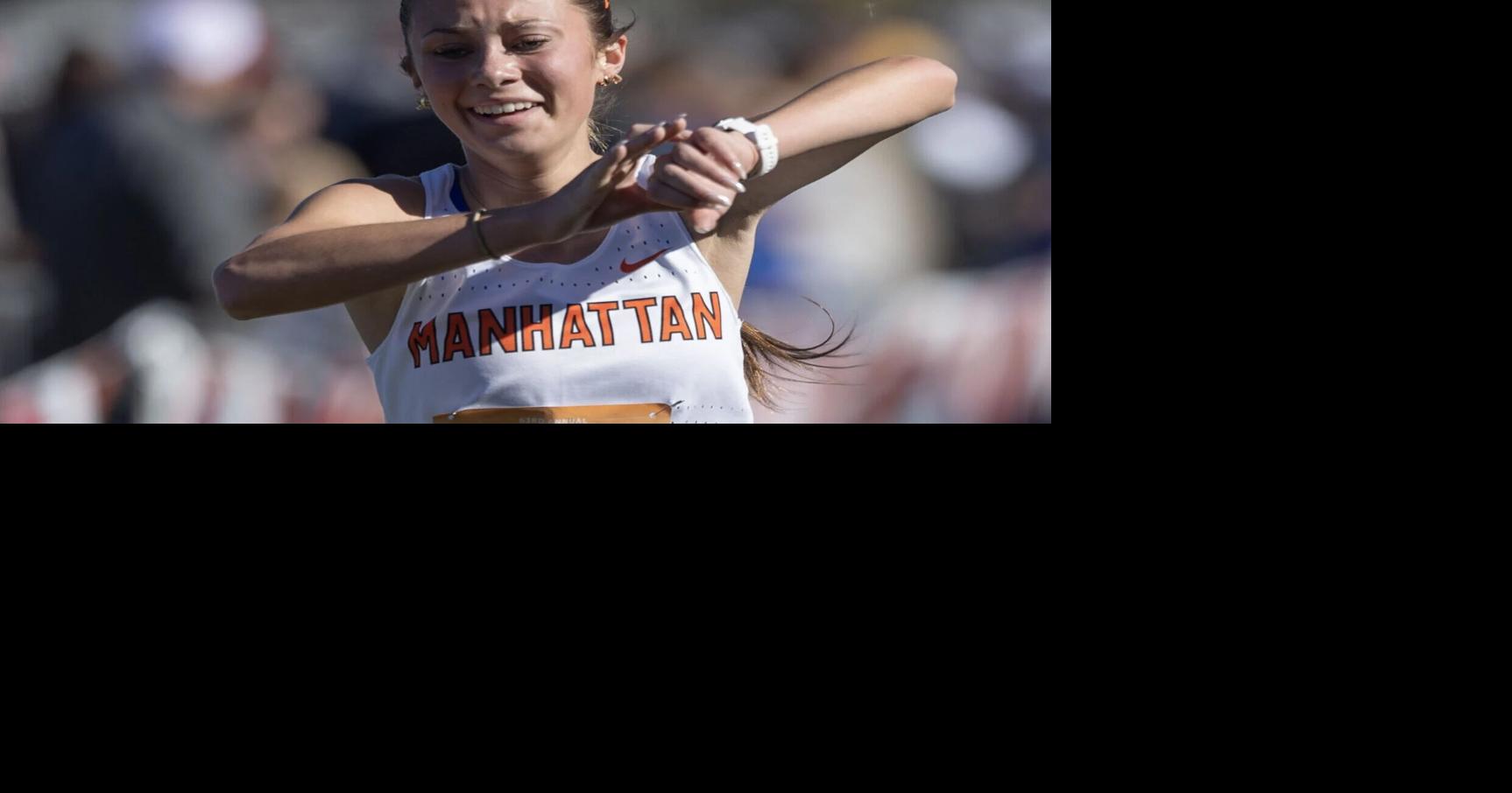 Manhattan's Piper Chaffins sets school record, earns all-state honors at State B meet