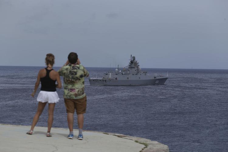 Russian warships leave Havana's port after a 5day visit to Cuba
