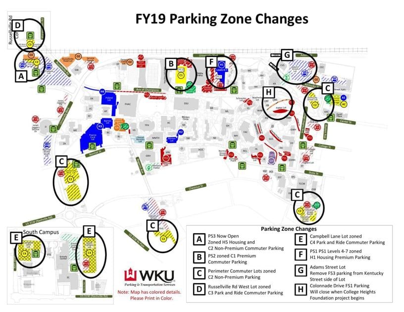 Parking changes come to WKU this fall News