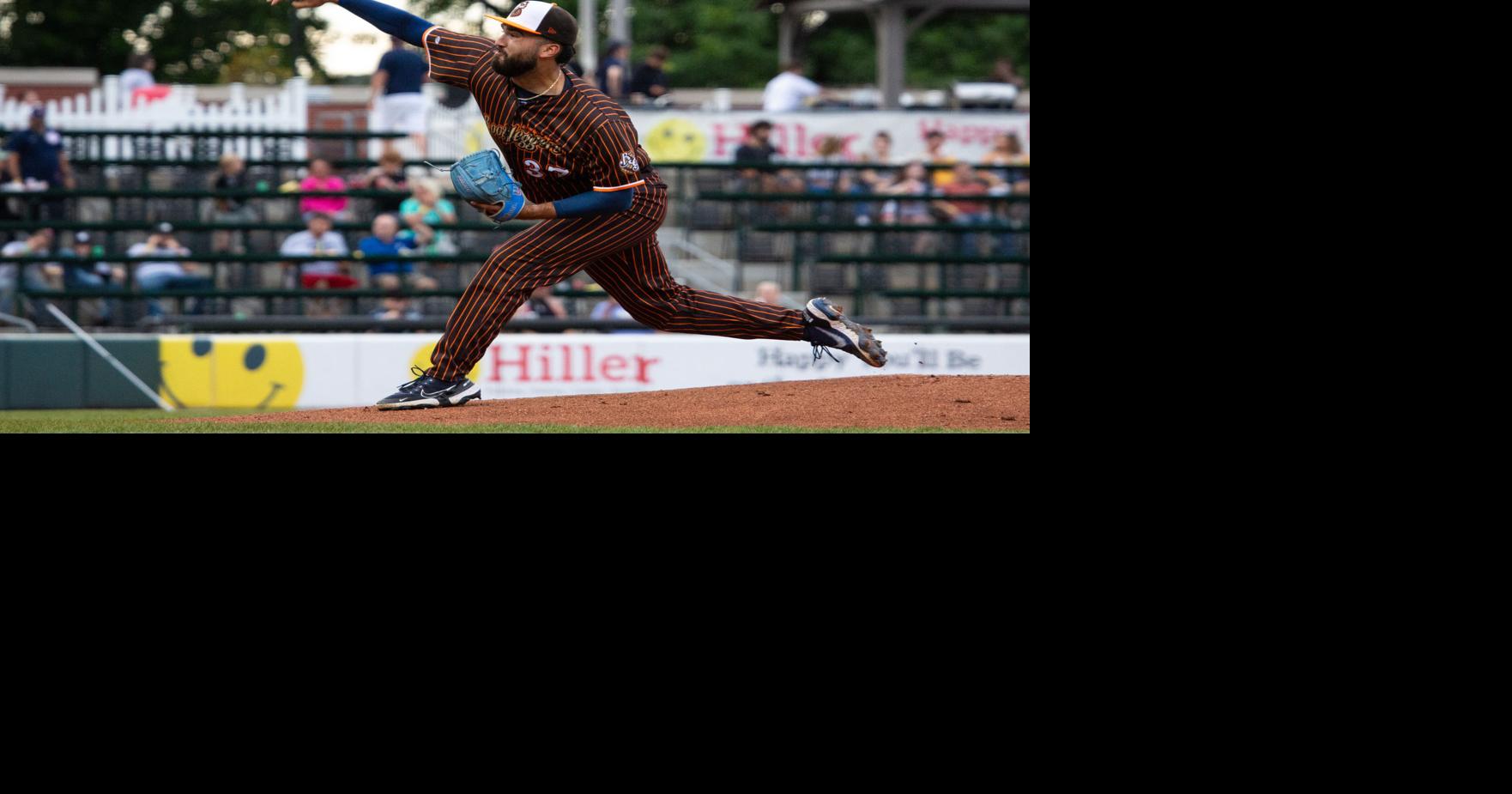 Bowling Green Hot Rods designated hitter Bob Seymour (44) gets a