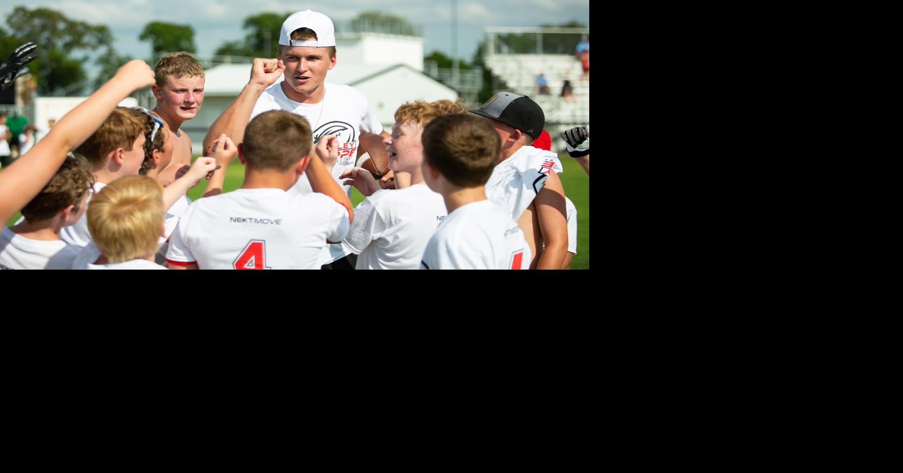 SLIDE SHOW: Bailey Zappe trains local children in youth football camp, Sports