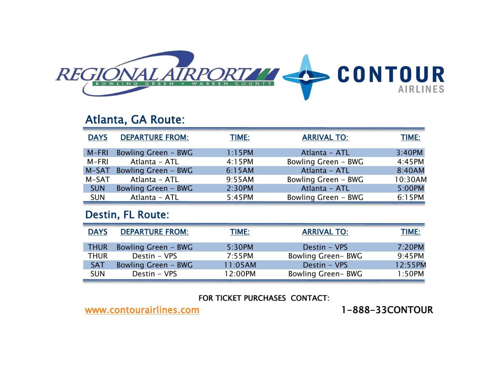contour airlines destinations