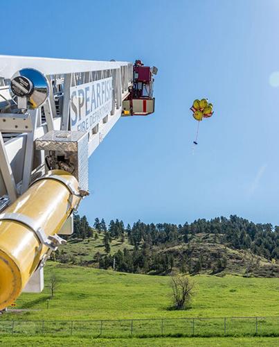Spearfish Fire Dept Assists With Annual Egg Drop At Creekside Elementary Local News Bhpioneer Com