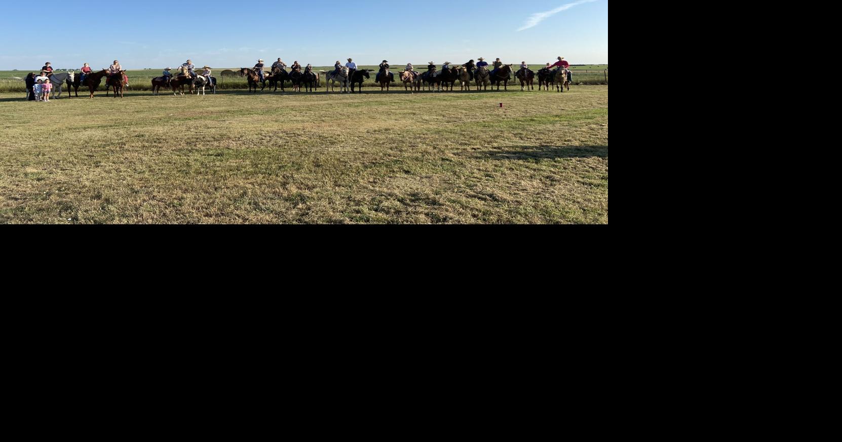 Students in the Rural Meade School District ride horses to school for ...