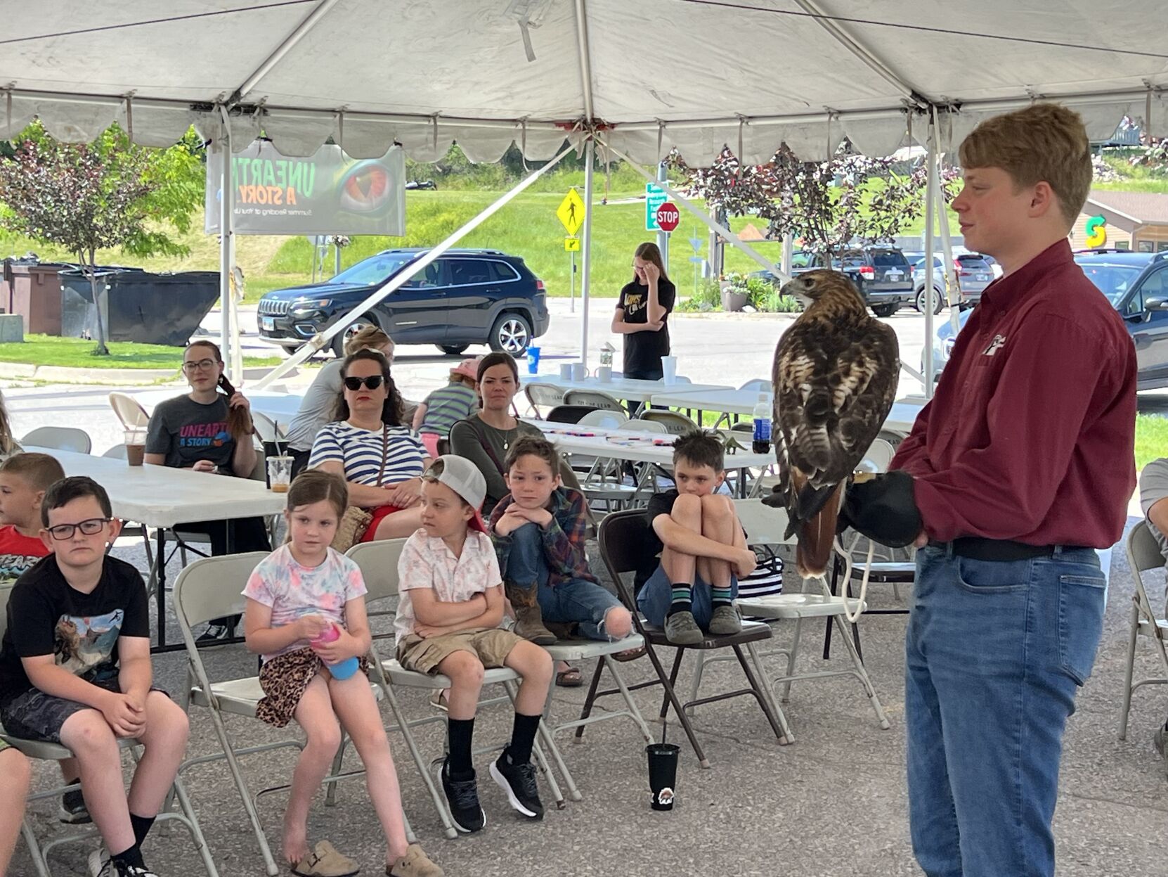 Young readers flock to Lead library for raptor lessons | Local News ...