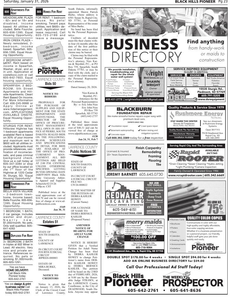 Page 23 | E-Edition | bhpioneer.com