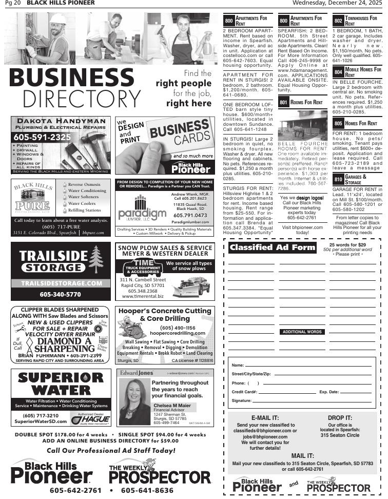 Page 20 | E-Edition | bhpioneer.com