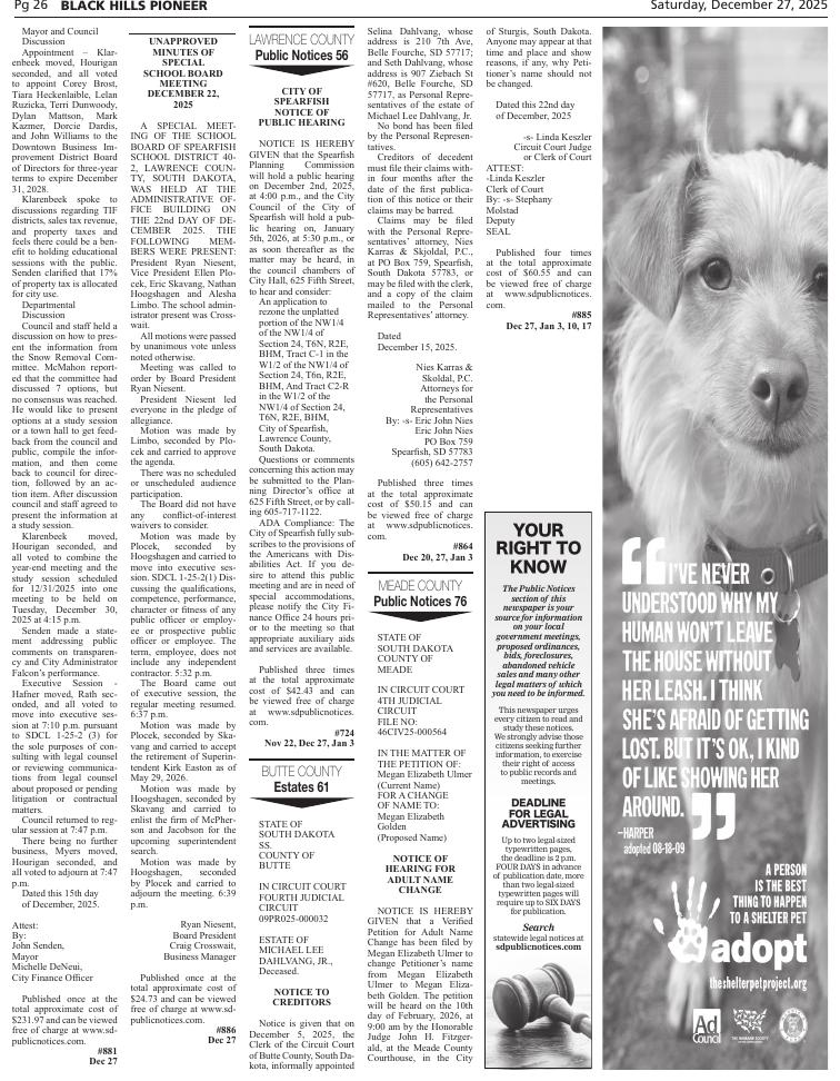 Page 26 | E-Edition | bhpioneer.com