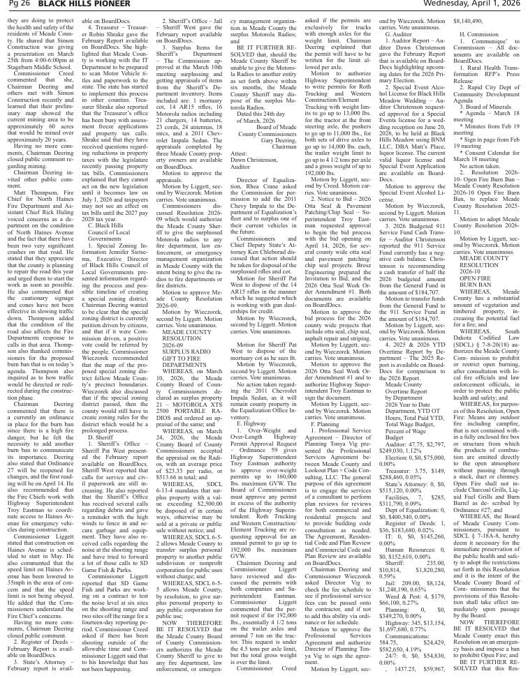 Page 26 | E-Edition | bhpioneer.com